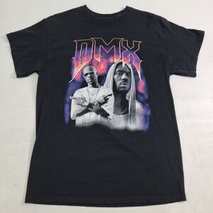DMX Hip Hop Rap Group Black Graphic‎ Short Sleeve Crew Neck T-Shirt Mens Size M